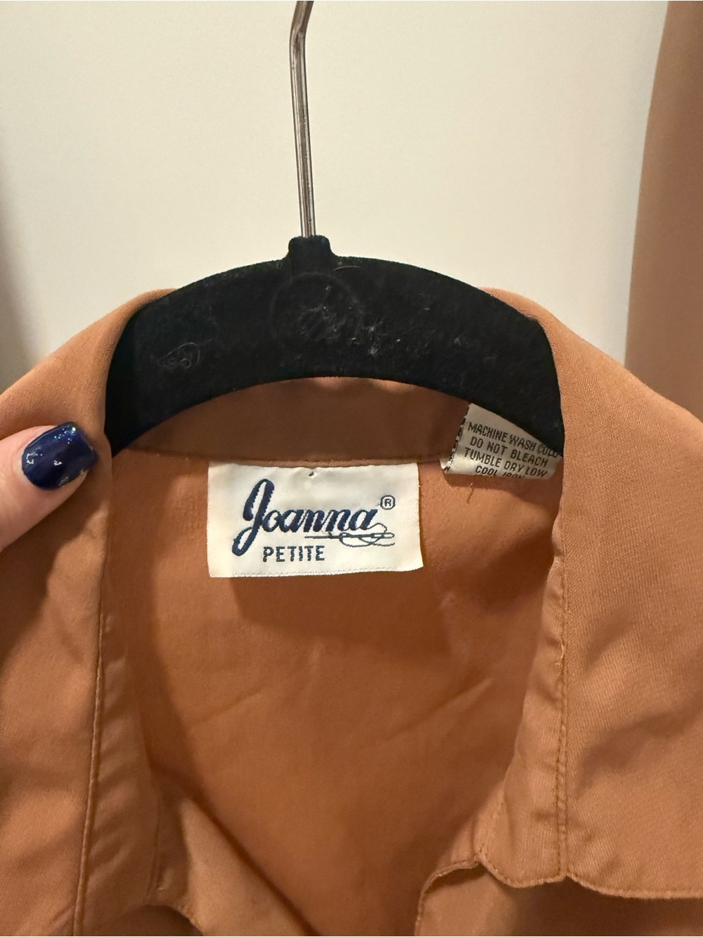 Anna Rust-Brown Button-Front Blouse - Picture 4 of 4